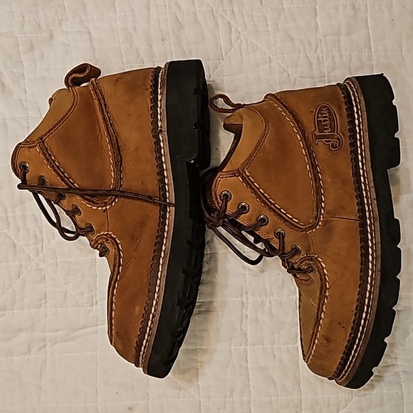 Justin boots 100% leather brown sz 7 lace up. - Picture 8 of 8